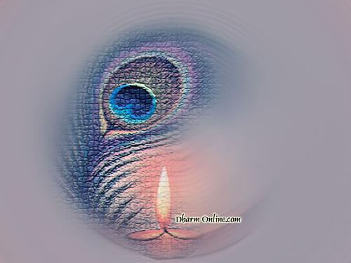 Krishna - Krishna's feather of peacock