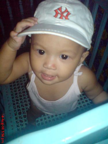 Chelsea Sophia - sophie wearing her cousin's cap