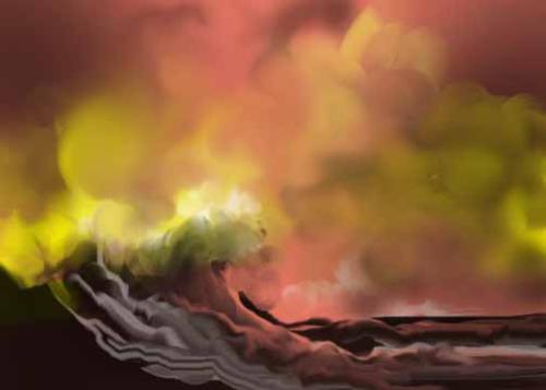 Wave fury - Digital painting