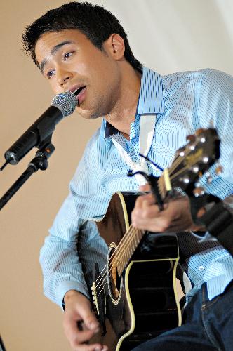 Sam Milby - Sam Milby performs for a wedding reception