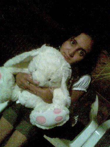 My Fav Gift - this pic was taken at my birthday party. and the teddy i am holding 'Eclair' was a gift from a friend. i love soft toys and this was my favorite gift of all time.