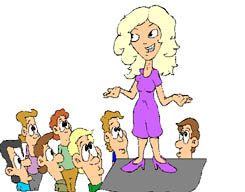 woman on the stand talking to a crowd - woman on the stand talking to a crowd woman on the stand talking to a crowd - woman on the stand talking to a crowd