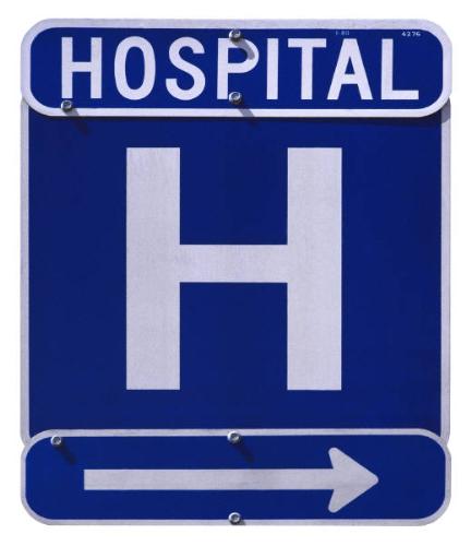 hospital  - interned in a hospital