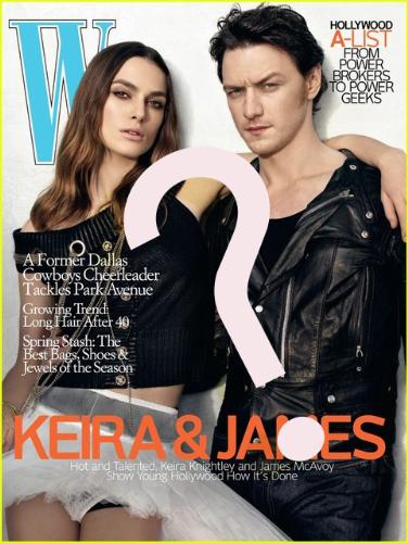 w magazine with james and kiera - w magazine