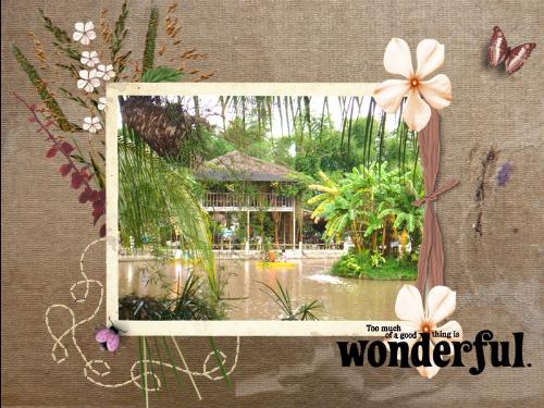 digital scrapbooking - i made this one! the picture is at Leo's Farm, Pampanga, Philippines.