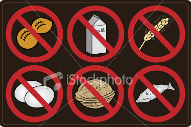 food allergy - picture of common food allergies
