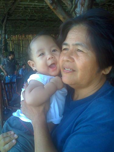 lola and baby - my mom and my youngest