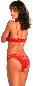 Sexy Back - hot sexy model babe in a sexy looking bikini showing her back