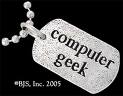 Computer Geek Tag - I am sure some people actually wear these. 
