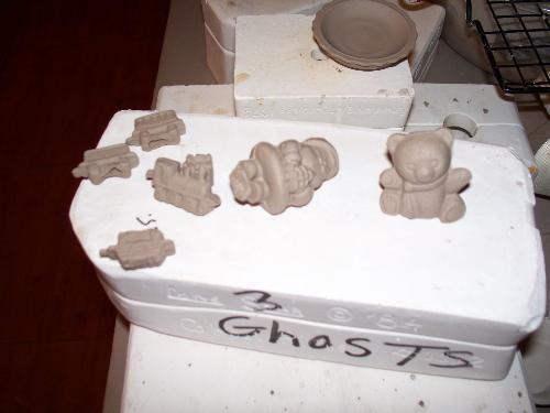 miniature ornaments  - here is another pic of greenware.