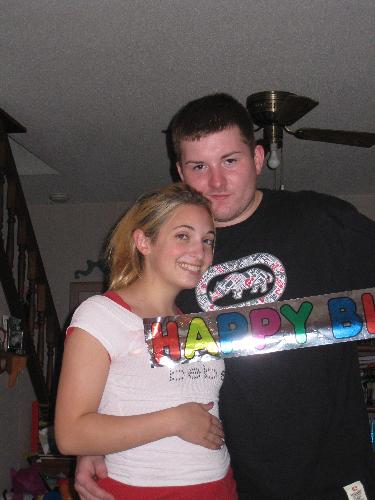 daughter Lauren with her boyfriend - taken at Lauren&#039;s 19th Birthday party Sept. 2008