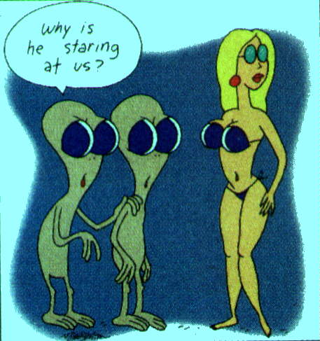 aliens and women - aliens visite