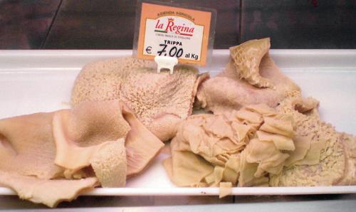 Tripe - Tripe is made up of animal stomachs Tripe - Tripe is made up of animal stomachs