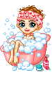 Bathing - bubble bath