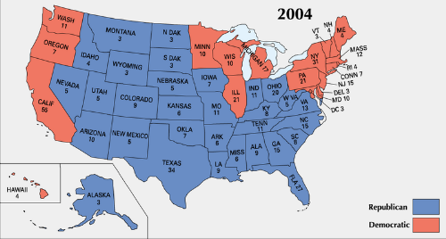 Electoral College - In the United States the President is elected by the electoral college, instead of the popular vote. This was to make it more equitable between states with large populations and states with smaller populations. Sometimes a candidate can have a large popular vote but still lose the election by not having enough electoral college votes.