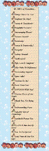 Friendship - ABC of friendship