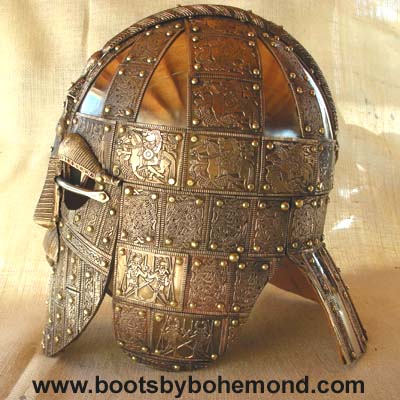 Sutton Hoo Helmet - This is the helmet at Sutton Hoo showing the intricate work put into a king's armour.