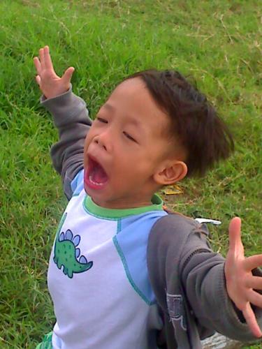 I am the king of the world! - This is my 5 year old boy