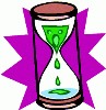 an hour glass with money on the inside - an hour glass with money on the inside