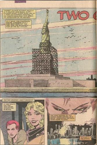 The terror Attacks of 9-11 were prediced in a comi - The Terror attack on New York was predicted 18 years before it happened in the Uncanny X-men #189, printed in 1985.