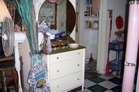 Found this dresser & mirror also - By the side of the road! Refinished it and polished it up and it's gorgeous! It amazes me what people throw out! One man's trash is another man's treasure!