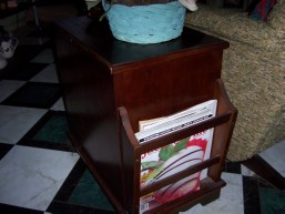 Gorgeous Magazine Table - Found it, refinished it, polished it, in my living room now!