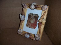 One of many 4x6 Shell Frames - Handmade, all different, all genuine, all for sale! Email me for more info!