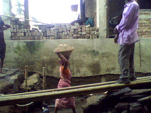 Harr Earned Money - This woman knows that only hard work can bring some money.