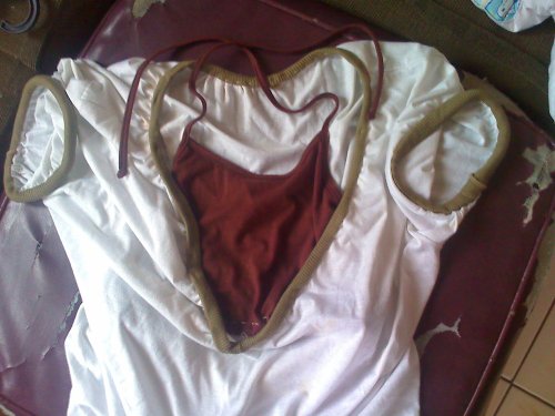 My own made nursing tops! - This is my own made nursing tops, nursing tops are expensive and I know I would only use it for a short time. and so I just made my own, and this one is from a shirt my hubby never wears, I just enhance it to look like a stylish top