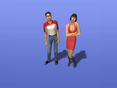 The sims 2 photo from me - The sims 2 photo which these two characters really look like my husband and me and this is quite interesting.