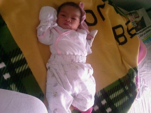 my baby - her name is arielle france, she was born last august 24, she was just a day old when i took that picture