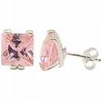 pink stud earrings - picture of pink earrings