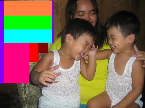 The twins in their playful mood! - It is normal for the siblings to fight because by nature kids have selfish desires. But parents should do their part to help their children outgrow the rivalry.