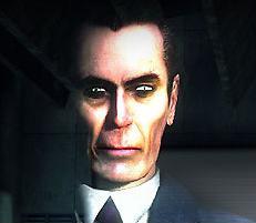 my favourite game character - He is mysterious G-Man from Half-life series.