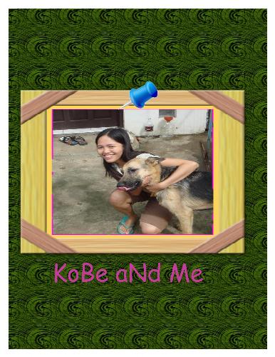 Kobe and Me - Picture of me and Kobe