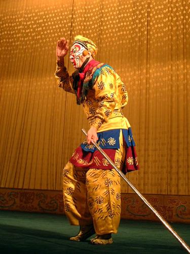 Sun wu kong - Known in the west as the Monkey king,is the main character in the classical chinese epic novel.In the novel,he accompanies the monk Xuanzang on the journey to retreve  Buddhist sutras from India. Sun Wukong possesses incredible strength,being able to lift his 13,500jin(8,100 kg) Ruyi Jingu Bang with ease.He also has superb speed,traveling 108,000 li(54,000 kilometers )in one somersault.Sun knows 72 transformations,which allows him to transform into various animals and objects. he is,however,shown with slight problems transforming into other people,since he is unable to complete the transformation of hhis tail