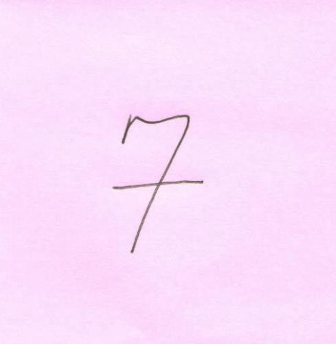 Picture of the European Seven - Here is a picture of the European 7 with the line drawn through it.