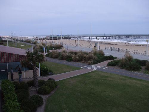 a view from our hotel room - It was great having a balcony overlooking the beach