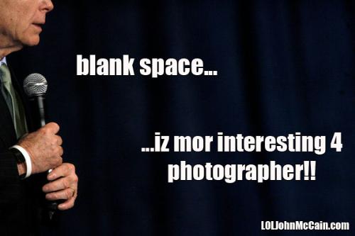 Blank space - Less boring?