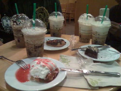 Starbucks - Our night out at starbucks last mom's day!! i had my fave Mocha Frappe and donut! love it!