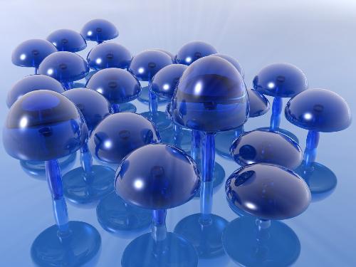 mushroom - synthetic mushrooms in 3d
