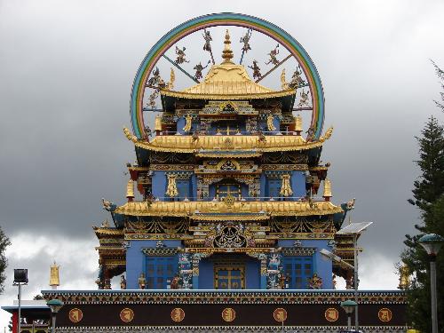 A buddist monastery in india - A buddist monastery i visited in karnatak,located in India.It was a beautiful place