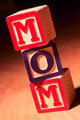 Mom - Blocks spelling mom