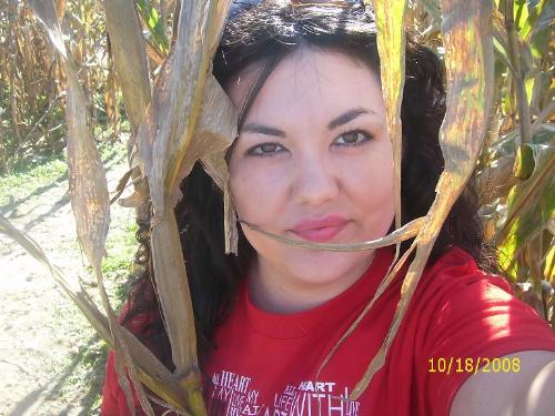 me - at the pumpkin patch.