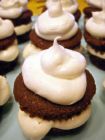 muffins - chocolate muffins vanilla on top