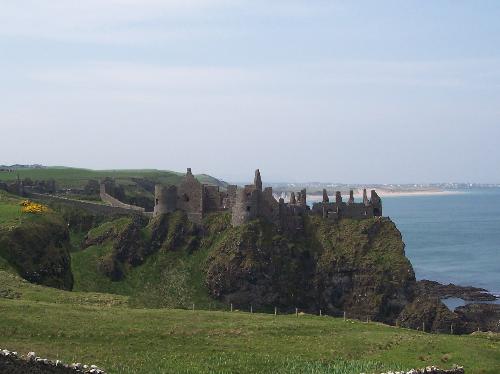 Northern Ireland - Dunluce castle, Northern Ireland, ruins, Co, Antrim
