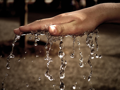 Water - watery hands