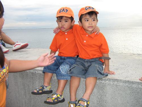 Twins - A photo of my twin grandchildren. They are growing smarter and handsomer day by day!