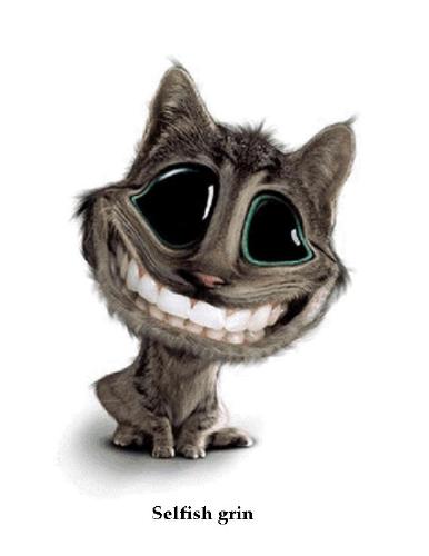 Selfish expression - Isn't this smile ugly?