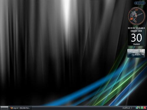 my current desktop - black is beautiful :)